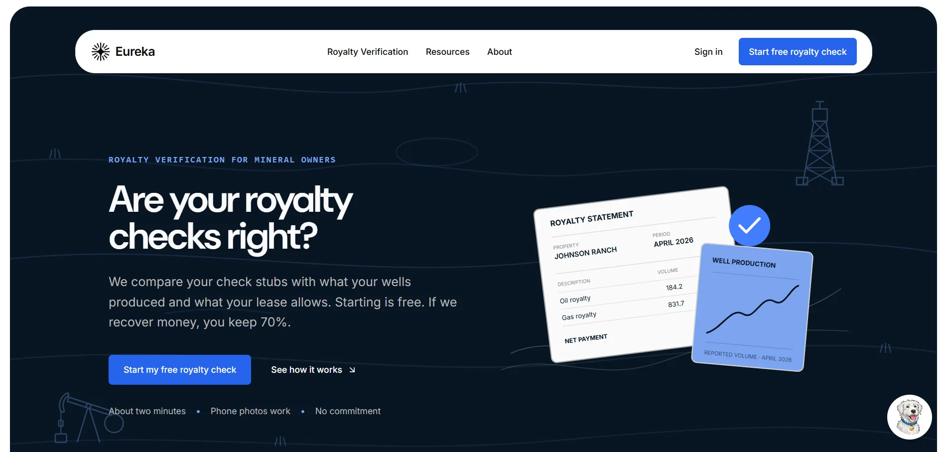 Eureka — desktop site