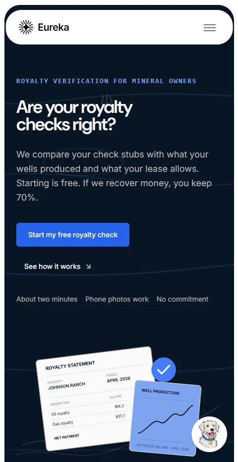 Eureka — mobile site